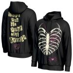 AJ Lee Ribcage Hoodie Black | ProSphere Style Wrestling Hoodie | Fit Fashion International