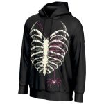 AJ Lee Ribcage Hoodie Black | ProSphere Style Wrestling Hoodie | Fit Fashion International - Image 2
