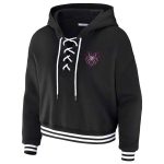 AJ Lee Women’s Cropped Hoodie – Black Lace-Up Pullover | Fit Fashion International - Image 2