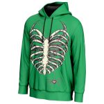 AJ Lee Ribcage Hoodie Green | Wrestling Style Hoodie | Fit Fashion International - Image 2