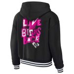AJ Lee Women’s Cropped Hoodie – Black Lace-Up Pullover | Fit Fashion International - Image 3